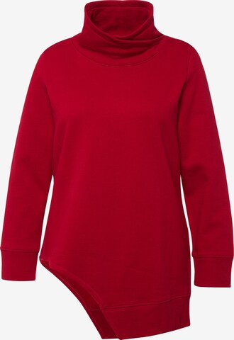 Sweat-shirt Ulla Popken en rouge : devant