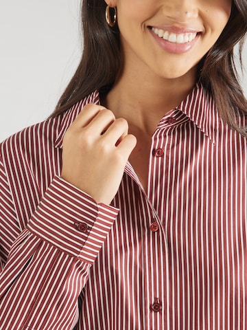 millane Туника 'Oversized Striped Blouse' в Красный