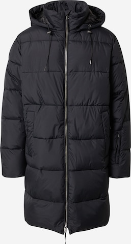 minimum Χειμερινό παλτό σε μαύρο: μπροστά