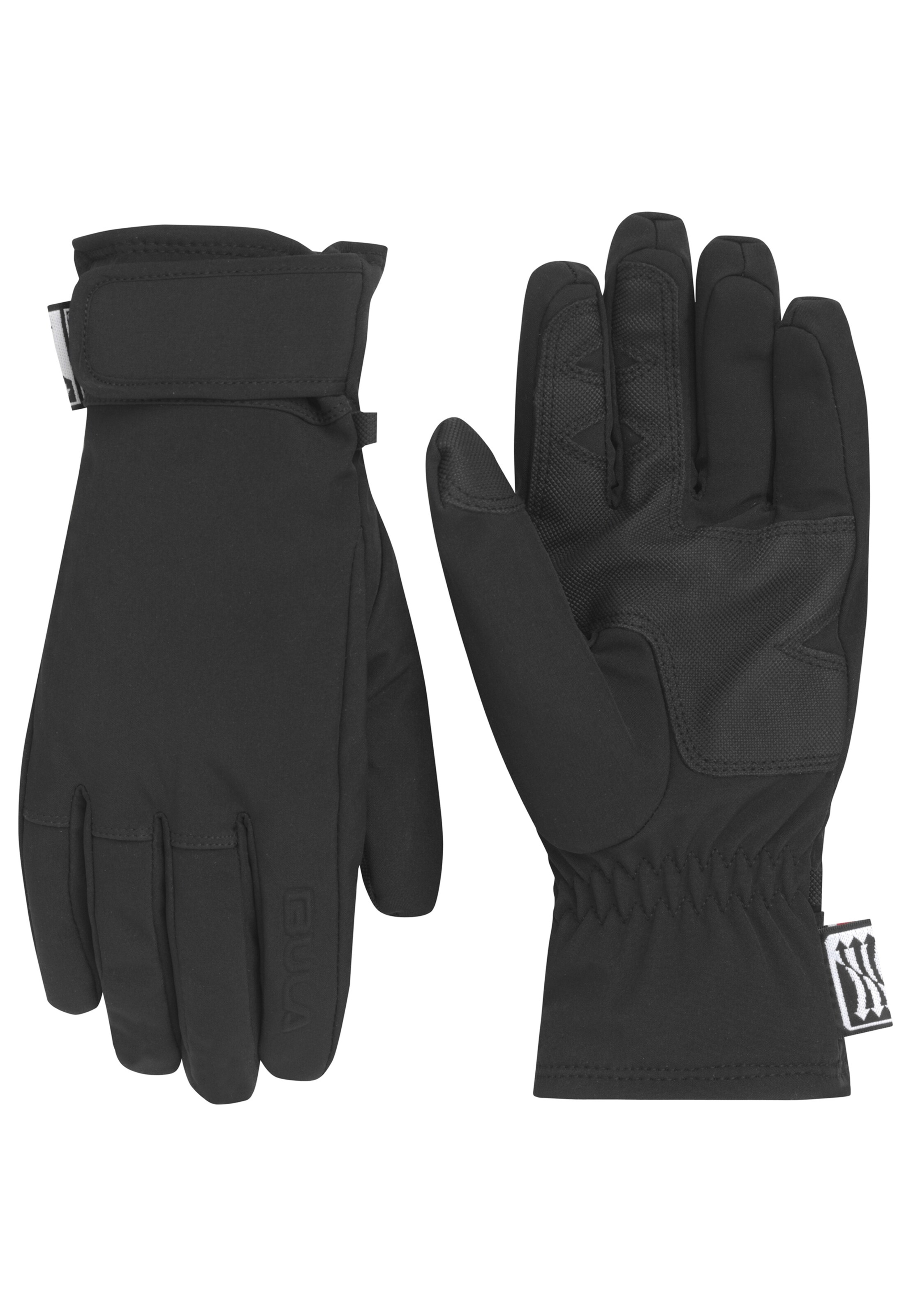 BULA Full Finger Gloves in Black: front