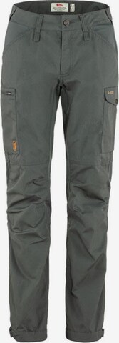 Fjällräven Regular Outdoor Pants 'Kaipak' in Grey: front