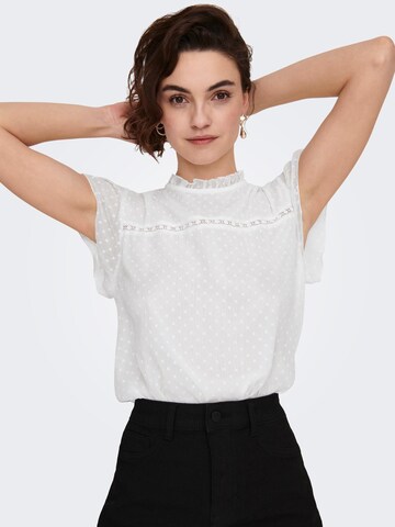 ONLY - Blusa 'Flora' em branco