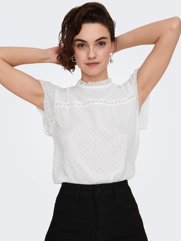 ONLY - Blusa 'Flora' em branco