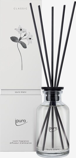 ipuro Raumduft 'Blanc' in schwarz / transparent, Produktansicht