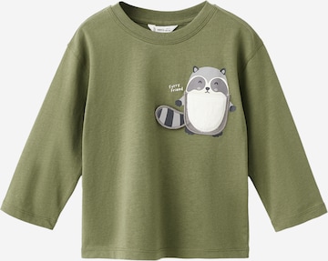 MANGO KIDS Paita 'RACOON' värissä vihreä: etupuoli