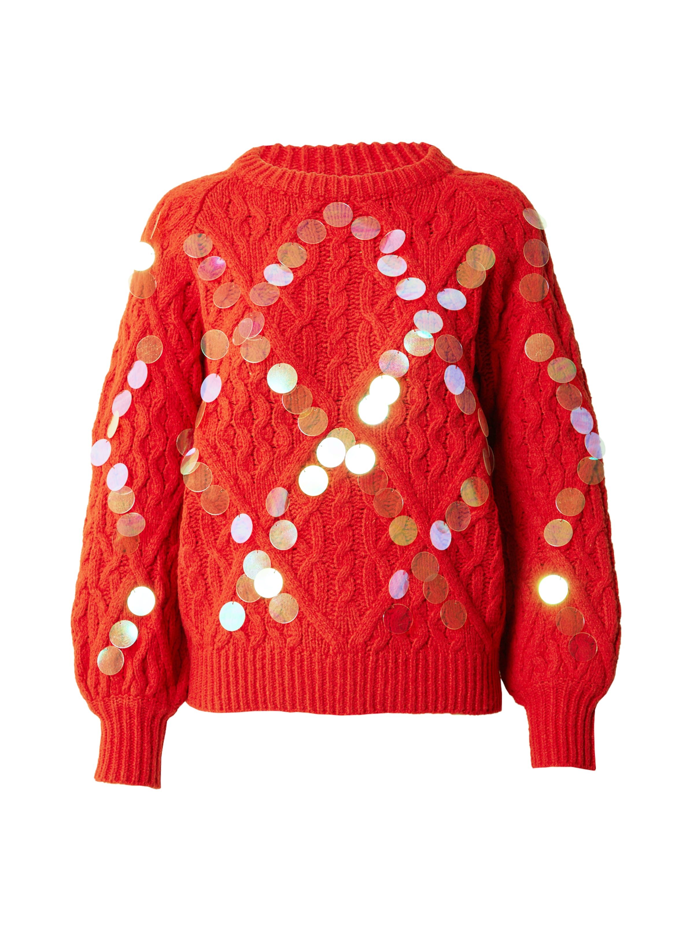 Pulover de la Warehouse pe roșu: față