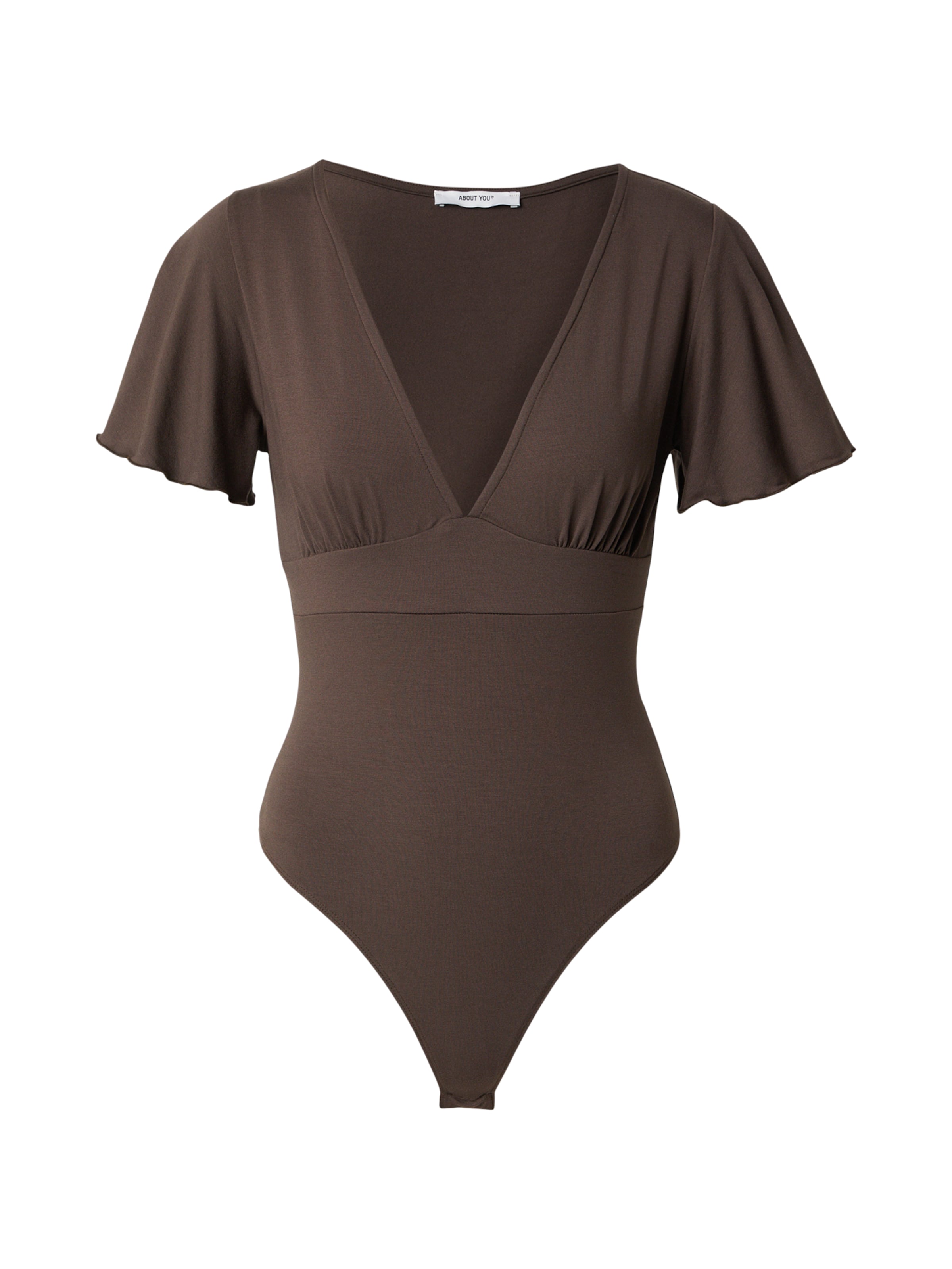 ABOUT YOU Koszula body w kolorze brązowy: przód