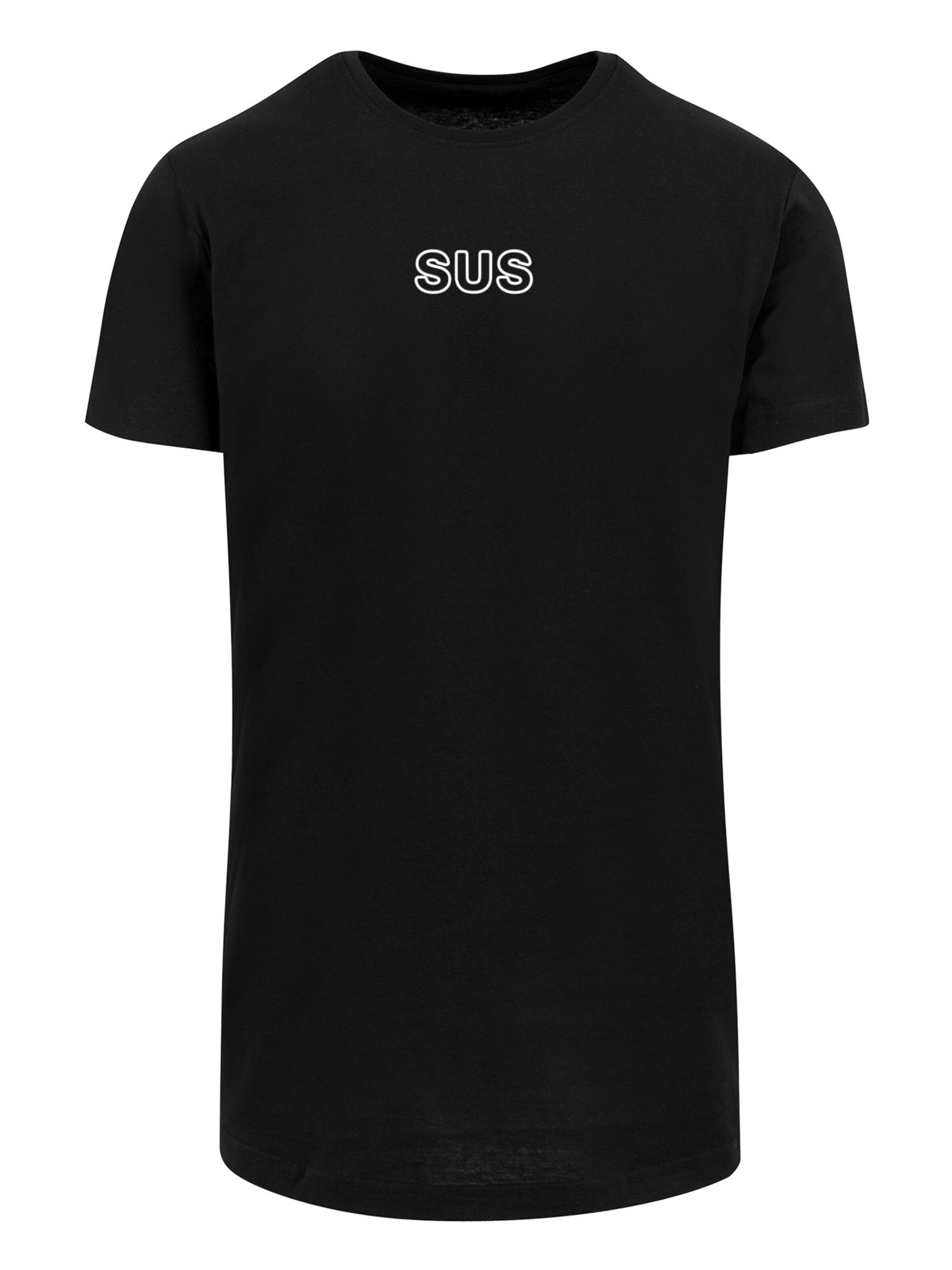 F4NT4STIC Shirt 'SUS' in Schwarz: Vorderseite