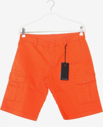 DAVID NAMAN Shorts in 31-32 in Orange: front