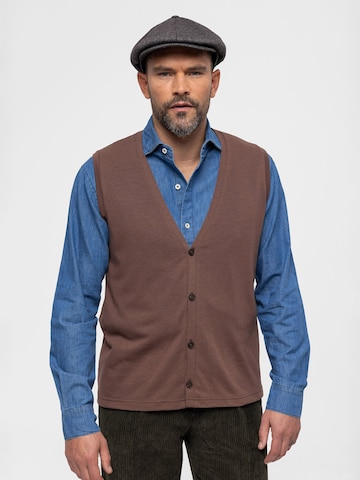 Antioch Knit cardigan in Brown: front