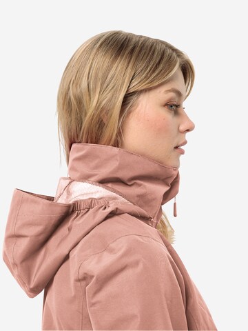 JACK WOLFSKIN Outdoor jacket 'Stormy Point' in Pink