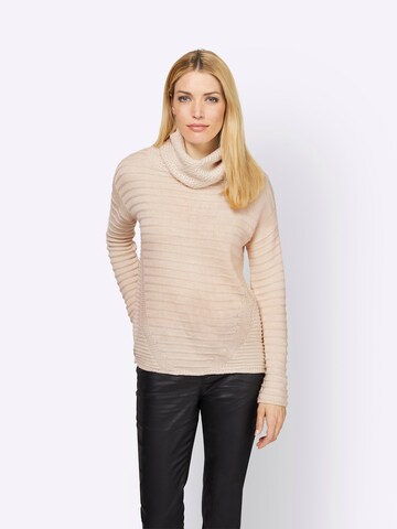 Pull-over Rick Cardona by heine en beige : devant