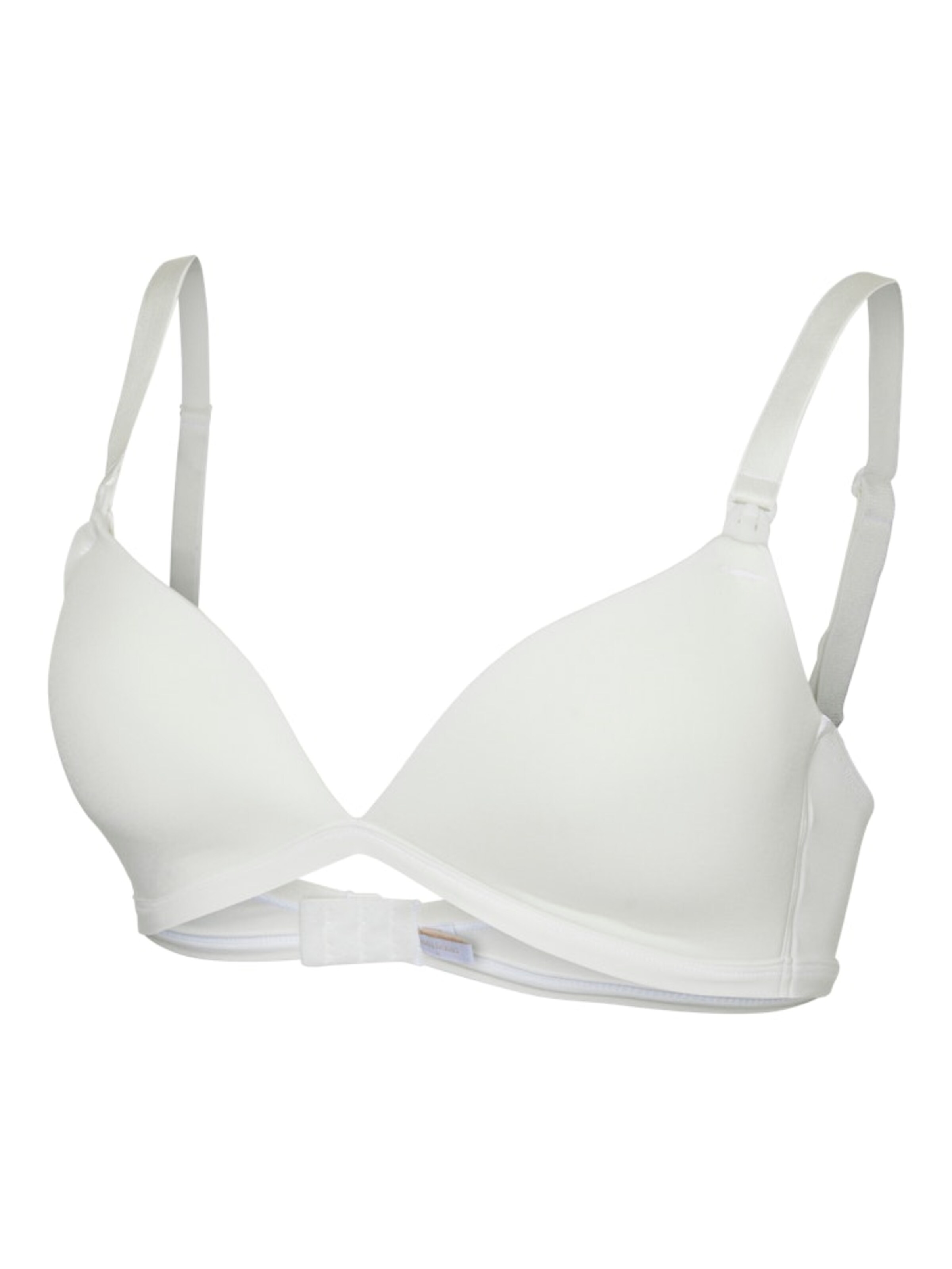 MAMALICIOUS Trojuholníky Podprsenka na dojčenie - Biela: predná strana