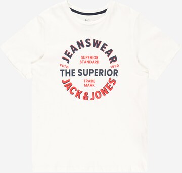 Jack & Jones Junior - Camiseta 'ANDY' en blanco: frente