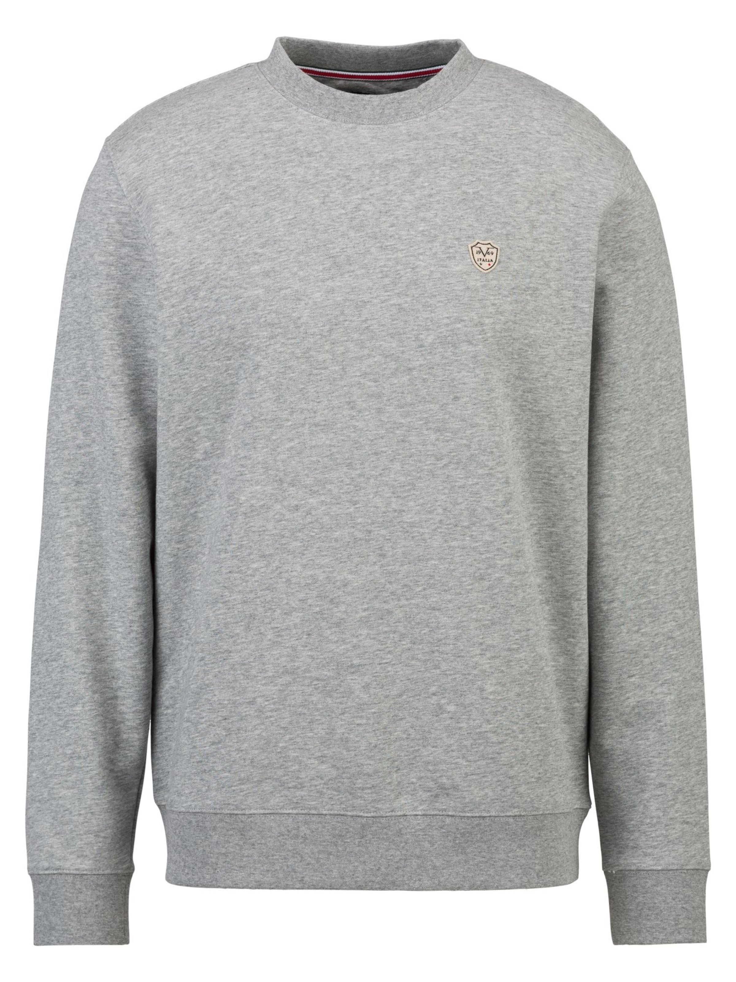 19V69 ITALIA Sweatshirt 'Nico' i grå: framsida