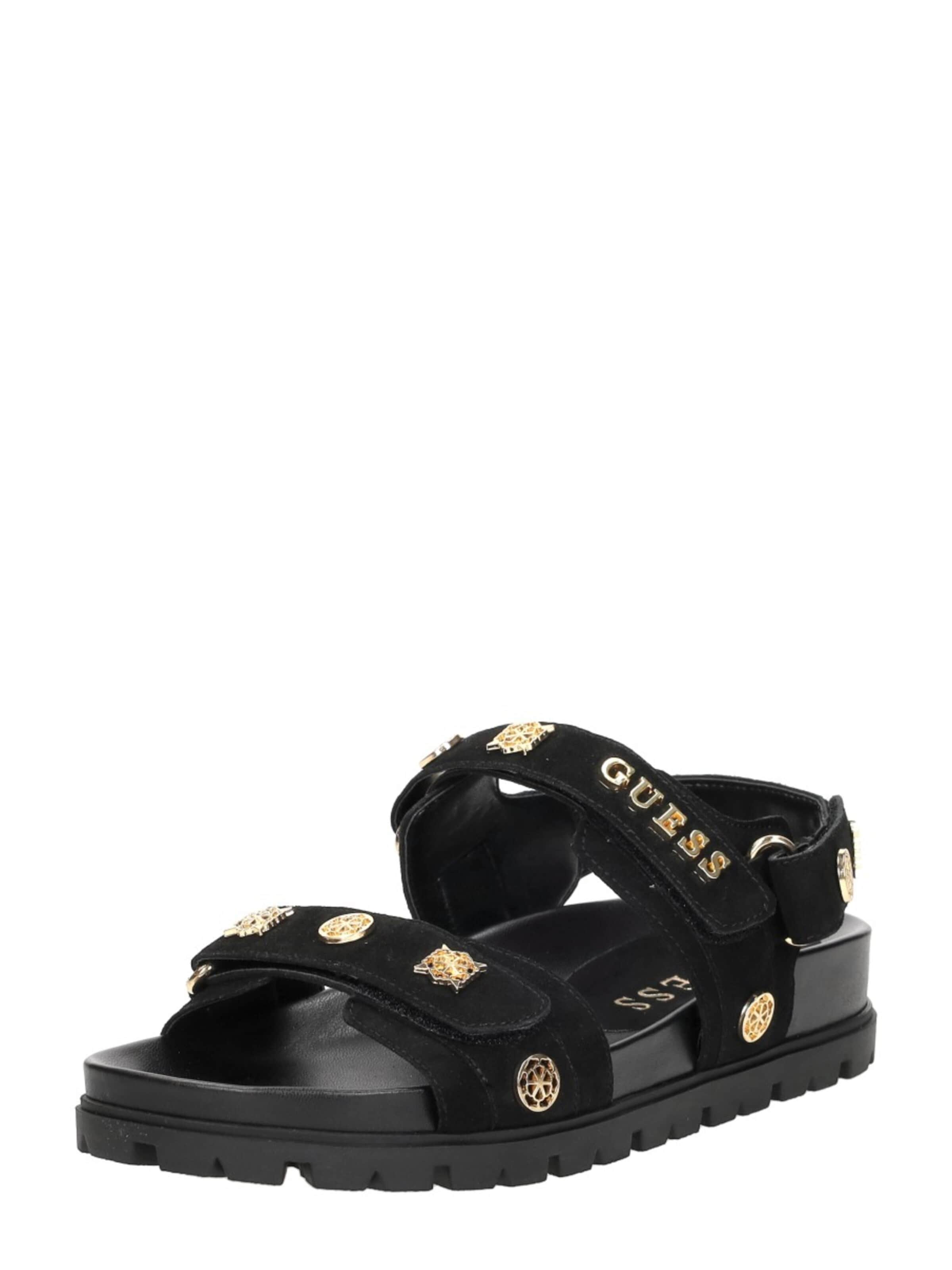 GUESS Sandale 'Florizi'‌‌‌‌‌‌ in Schwarz: Vorderseite