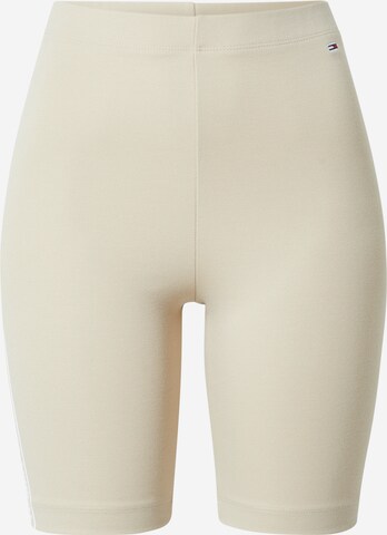 Tommy Jeans Skinny Leggings in Beige: front