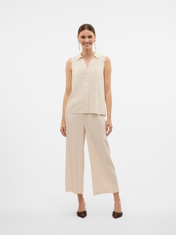 Wide leg Pantaloni con pieghe 'VMMymilo' di VERO MODA in beige