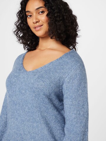 KAFFE CURVE Pullover 'Sila' in Blau