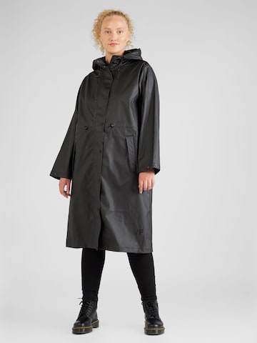 Palton de primăvară-toamnă 'RAYA' de la Selected Femme Curve pe negru: față
