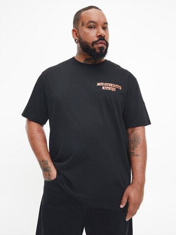 Calvin Klein Big & Tall Shirt in Black: front