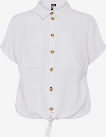 PIECES Blouse 'PCPia' in Wit: voorkant