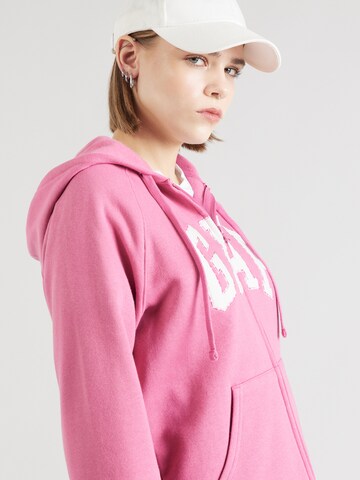 GAP Sweatjacke 'HERITAGE' in Pink