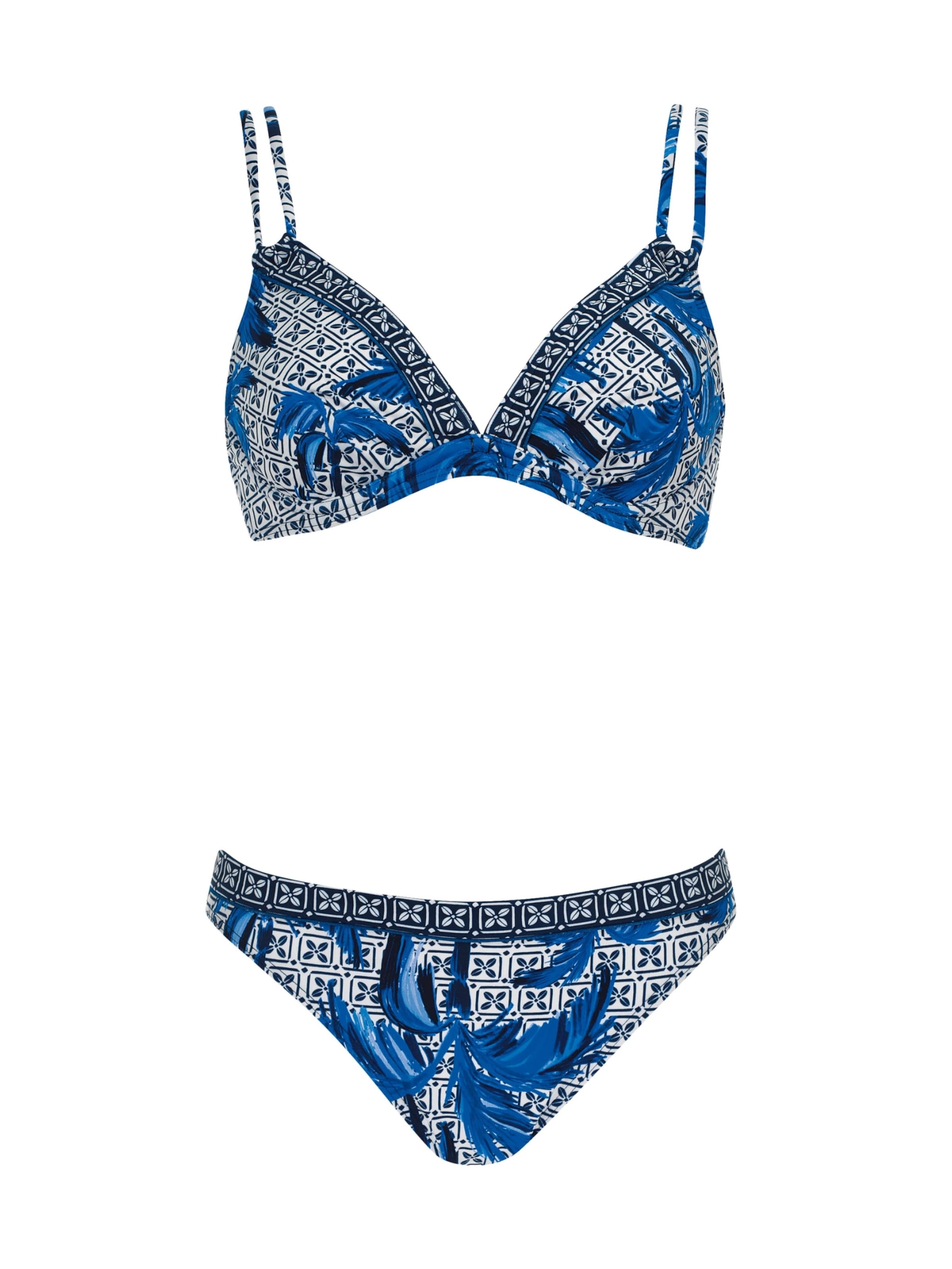 Triangle Bikini OLYMPIA en bleu : devant