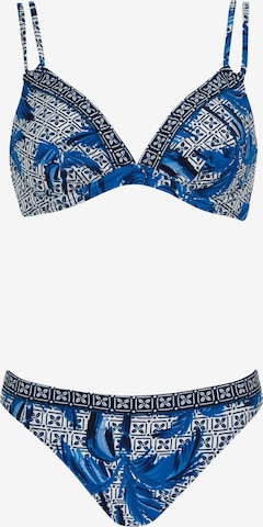 OLYMPIA Kolmio Bikini värissä sininen: etupuoli