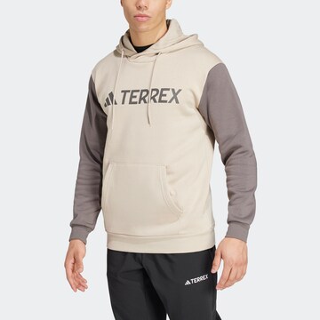 ADIDAS TERREX Athletic Sweatshirt in Brown