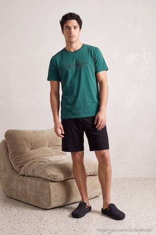 Trendyol Short Pajamas in Green: front