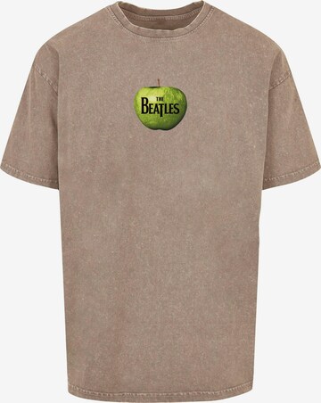Merchcode T-Shirt 'Beatles - Apple' in Grün: predná strana