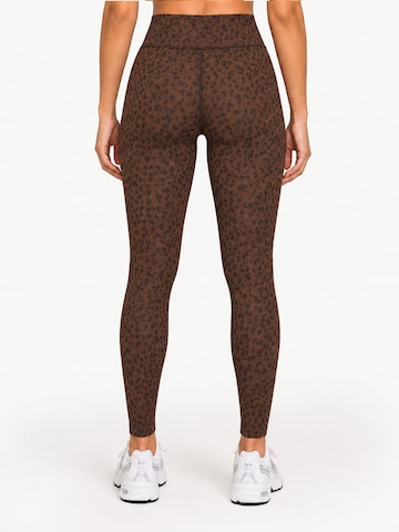 Skinny Leggings ' Velvara ' Smilodox en marron