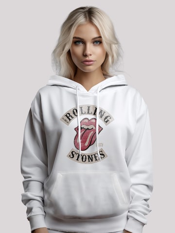 F4NT4STIC Sweatshirt 'The Rolling Stones TourHoodie Rock Musik Band' in White: front