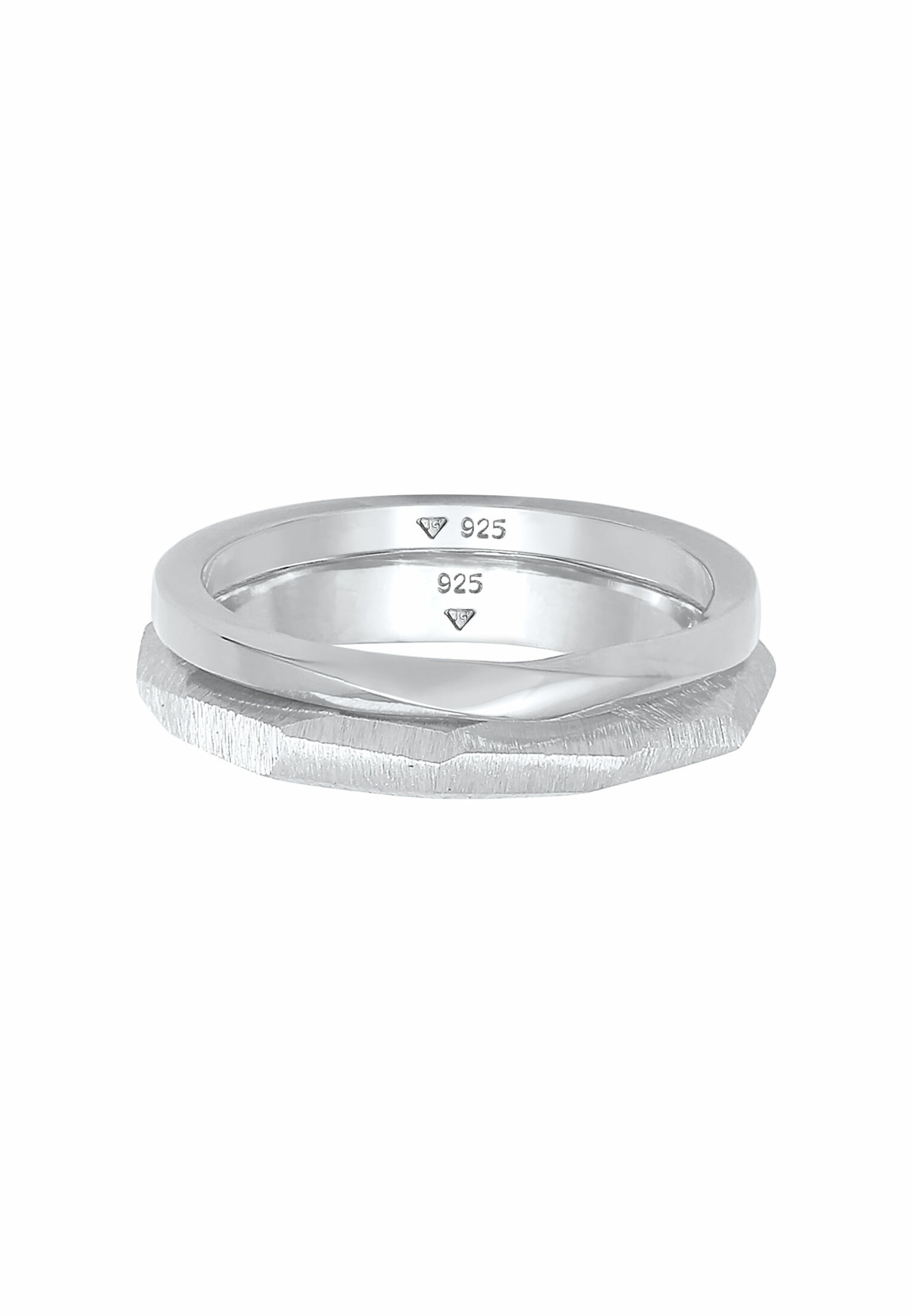 ELLI PREMIUM Ring Bandring in Silber