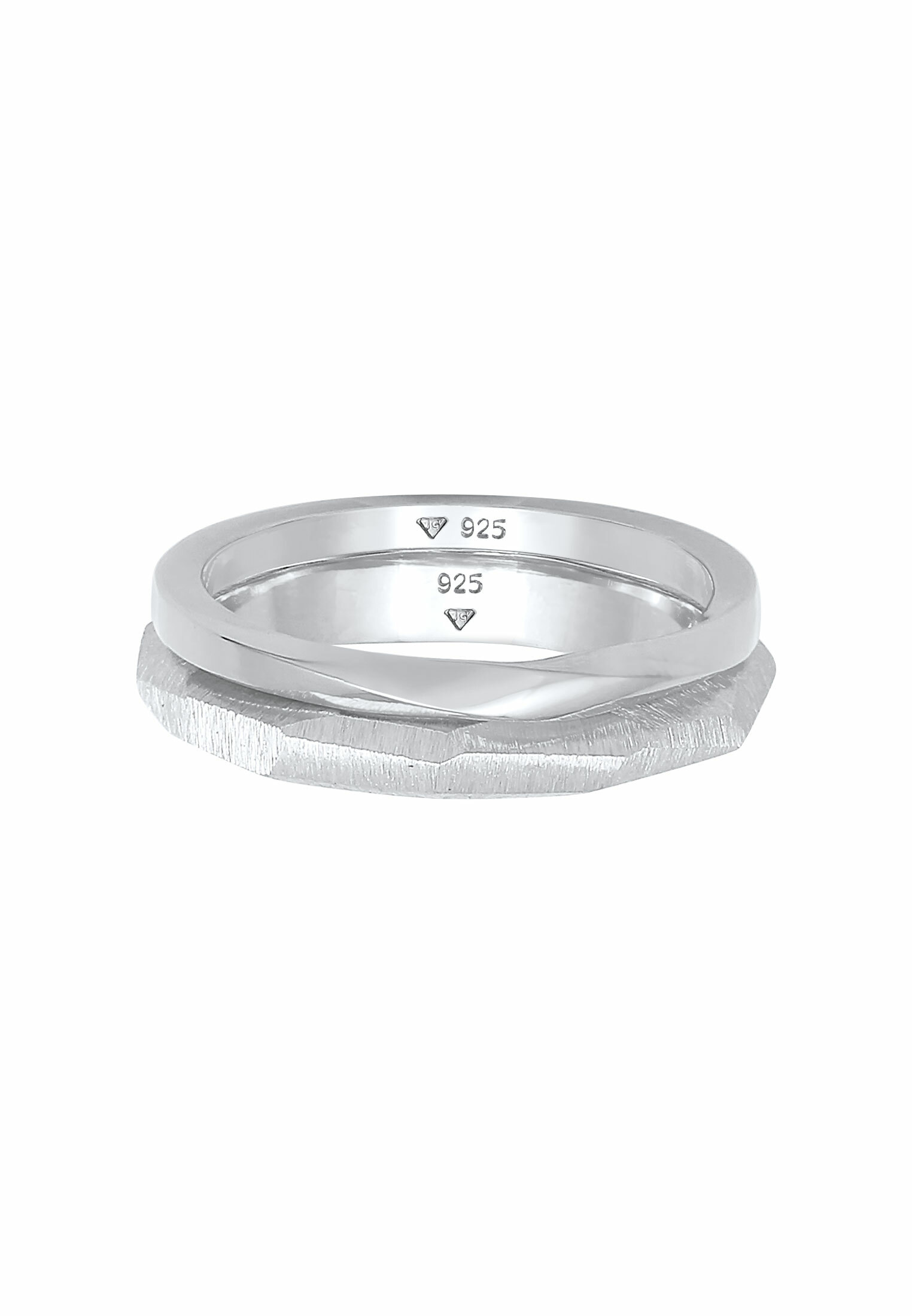 ELLI PREMIUM Ring Bandring in Silber 