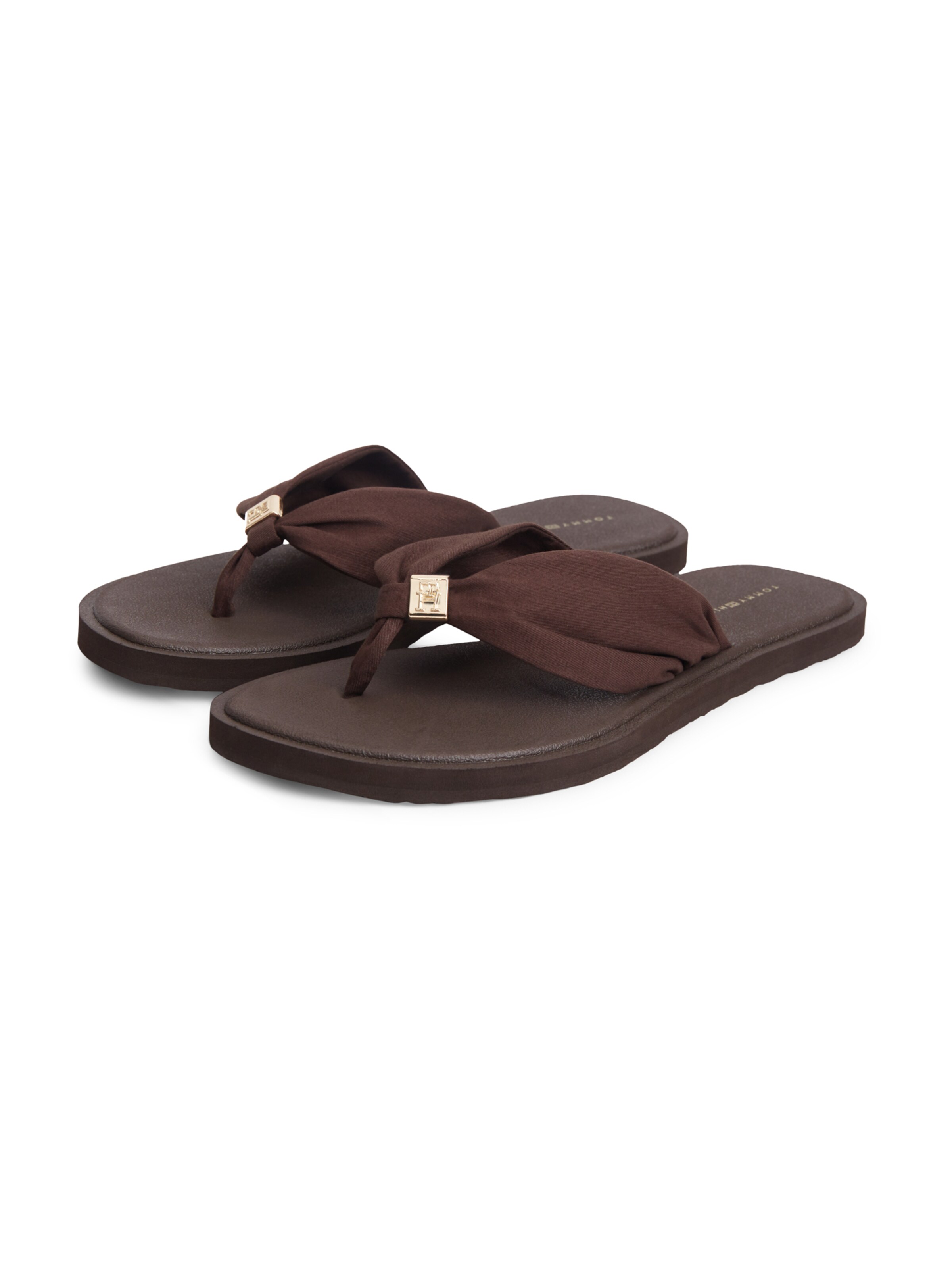 TOMMY HILFIGER Босоножки через палец 'SCANDI' в Коричневый