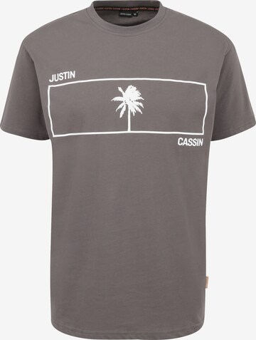 Justin Cassin Shirt 'Santa Monica' in Grau: predná strana