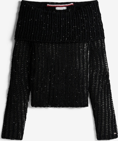 TOMMY HILFIGER Sweater in XXS in Black / Silver, Item view