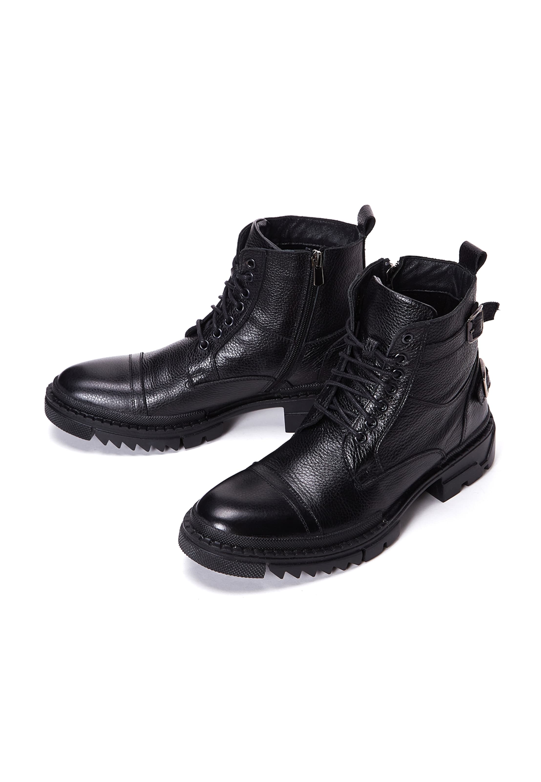 Derimod Buty sznurowane w kolorze czarny