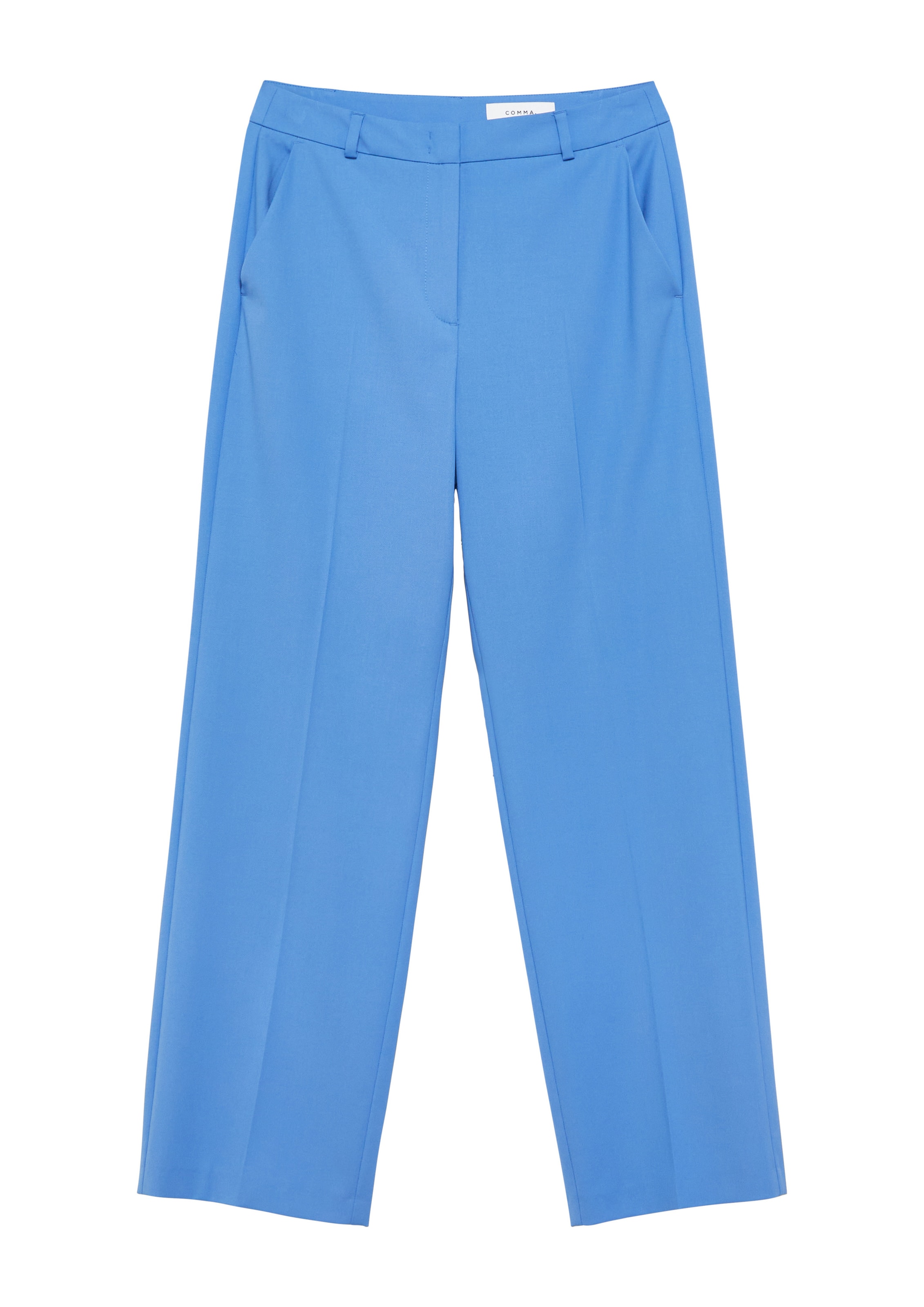 COMMA Regular Broek in Blauw: voorkant