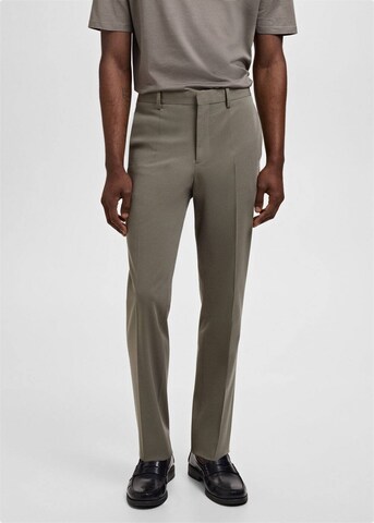 MANGO MAN Slimfit Hose 'Paris' in Grün: Vorderseite