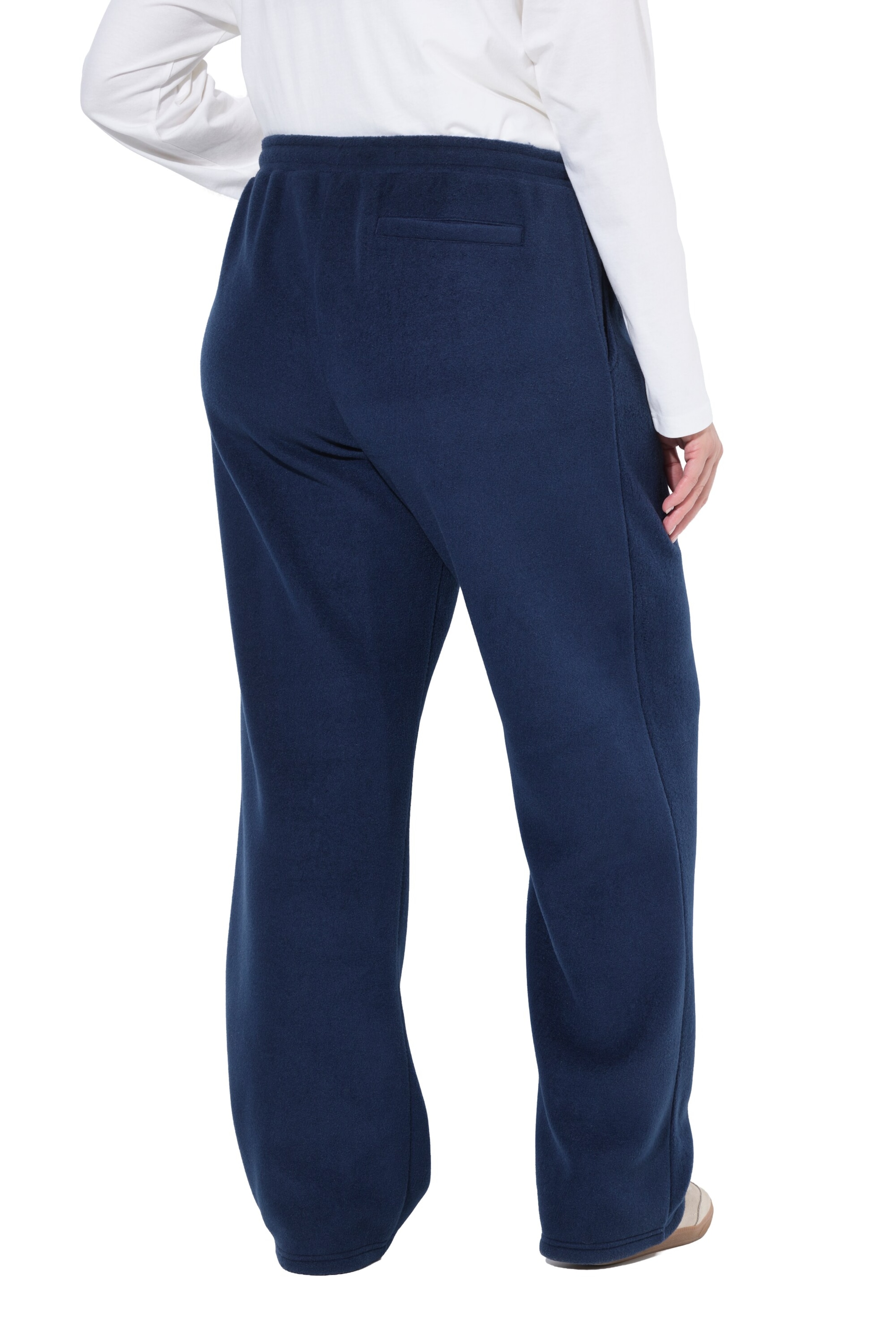 Ulla Popken Wide leg Broek in Blauw