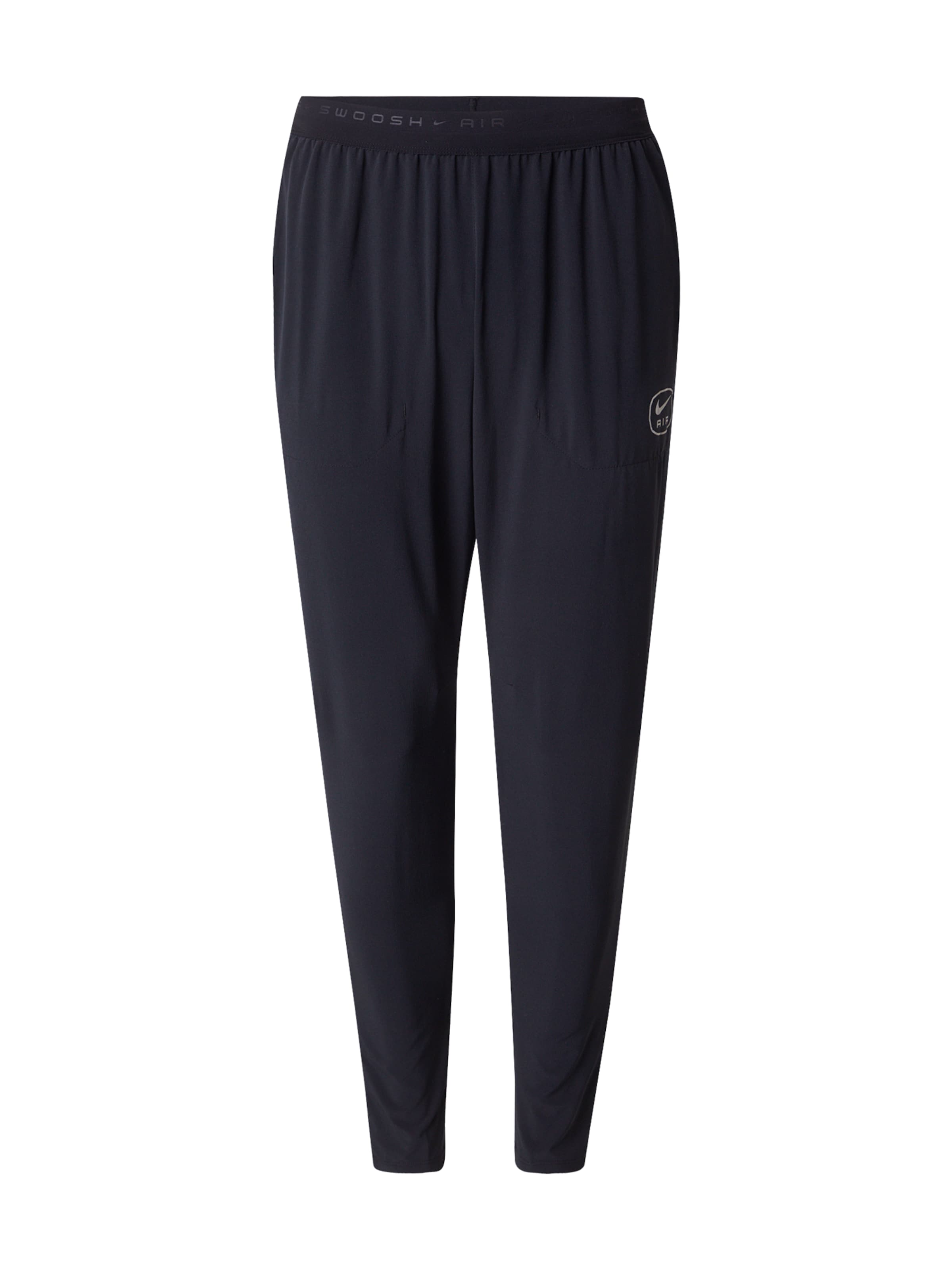 Nike Sportswear Обычный Штаны 'AIR' в Черный: спереди