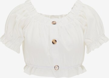 IZIA Blouse in White: front