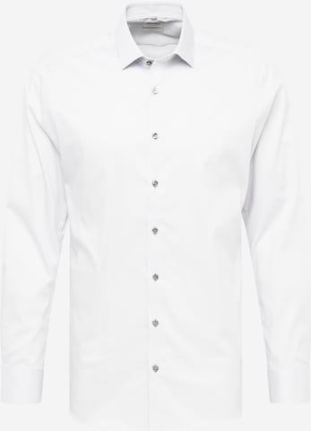 Coupe slim Chemise business OLYMP en gris : devant