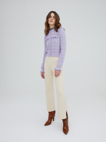 EDITED Knit Cardigan 'Nathalie' in Purple