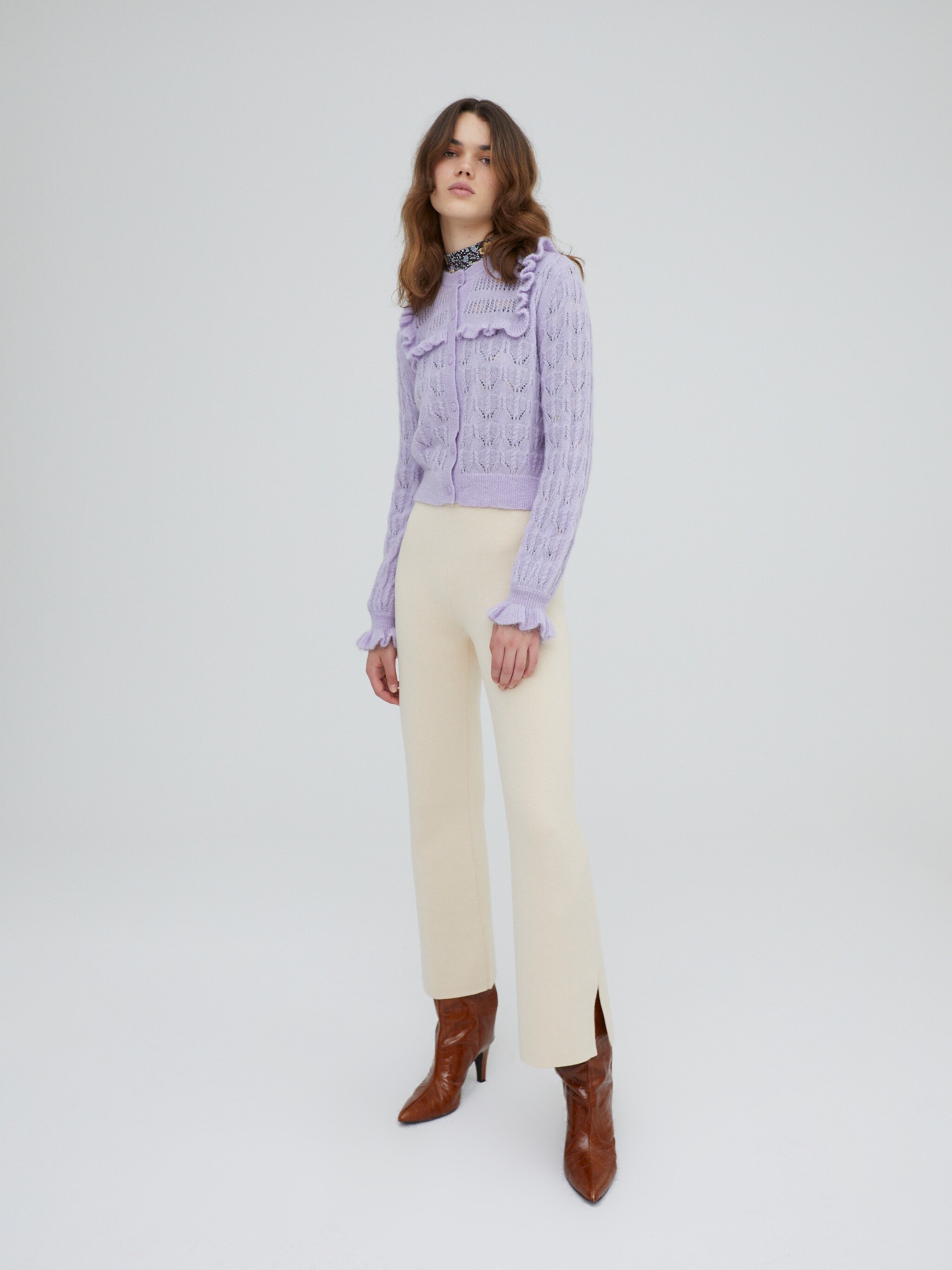 EDITED  Strickjacke 'Nathalie' helllila