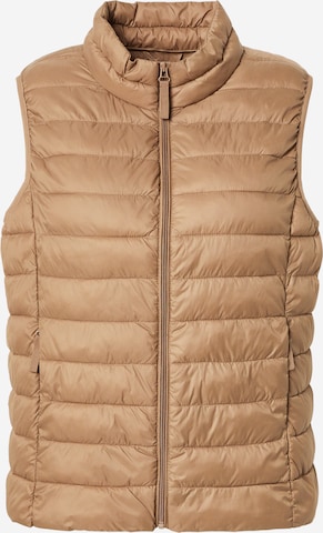 Gilet 'CARTAHIA' ONLY Carmakoma en marron : devant
