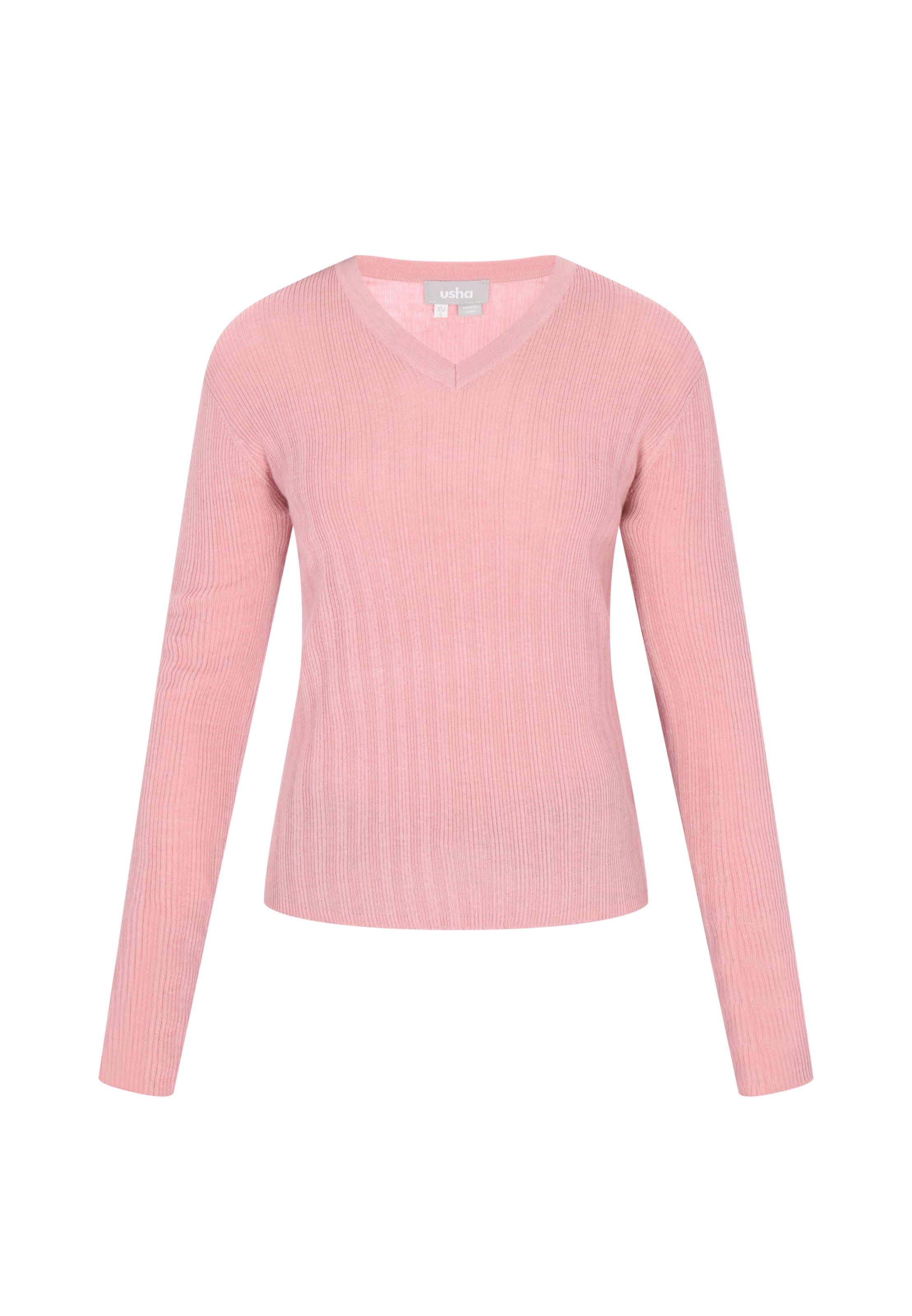 Pull-over 'Casual' Usha en rose : devant
